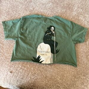 Everything Hurts Cropped Tee